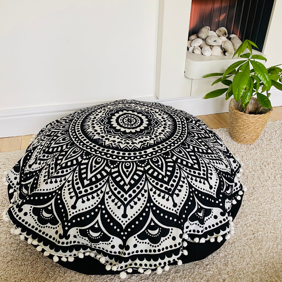 Filled Mandala Floor Cushions Made in India