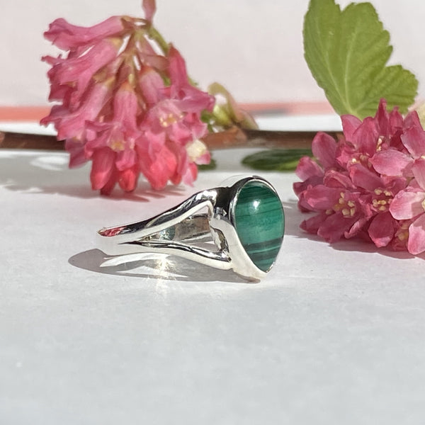 Elegant Solid Sterling Silver Rings with Semi-Precious (Chakra) Gemstones - Style 3