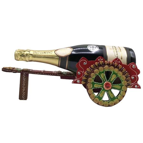Decorative Wine Holder - Hand Crafted and Hand Painted