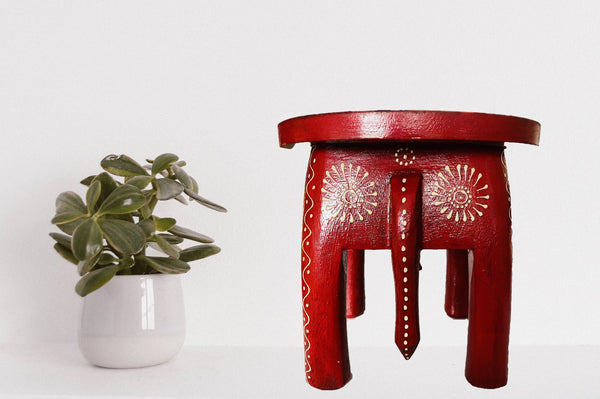 Decorative Elephant Stools - Hand Crafted and Hand Painted